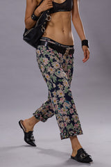 X-BOYFRIEND - LAYERED BLACK FLORAL | R13 discount