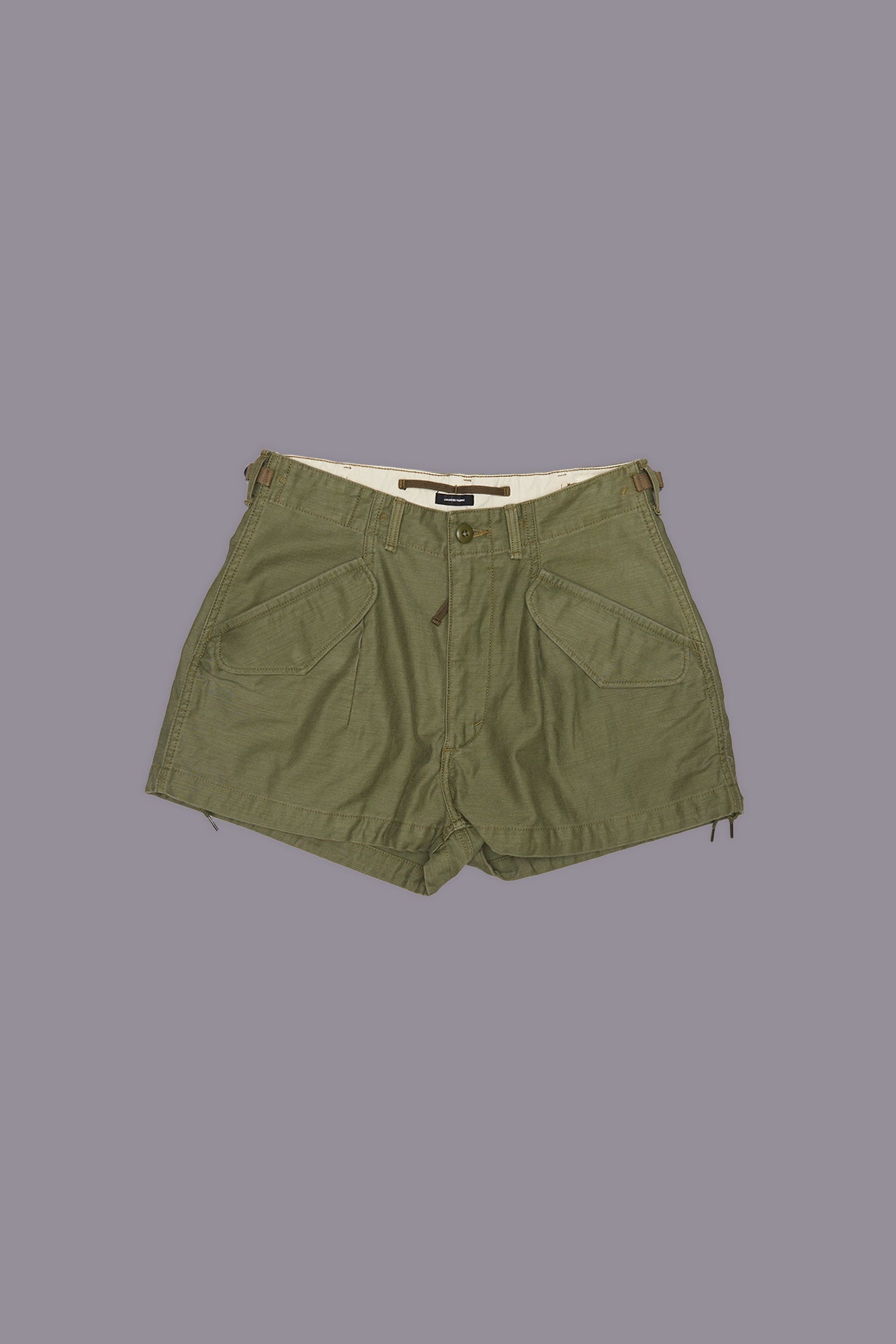 MARIANNE CARGO SHORT - OLIVE SATEEN | R13 ONLINE