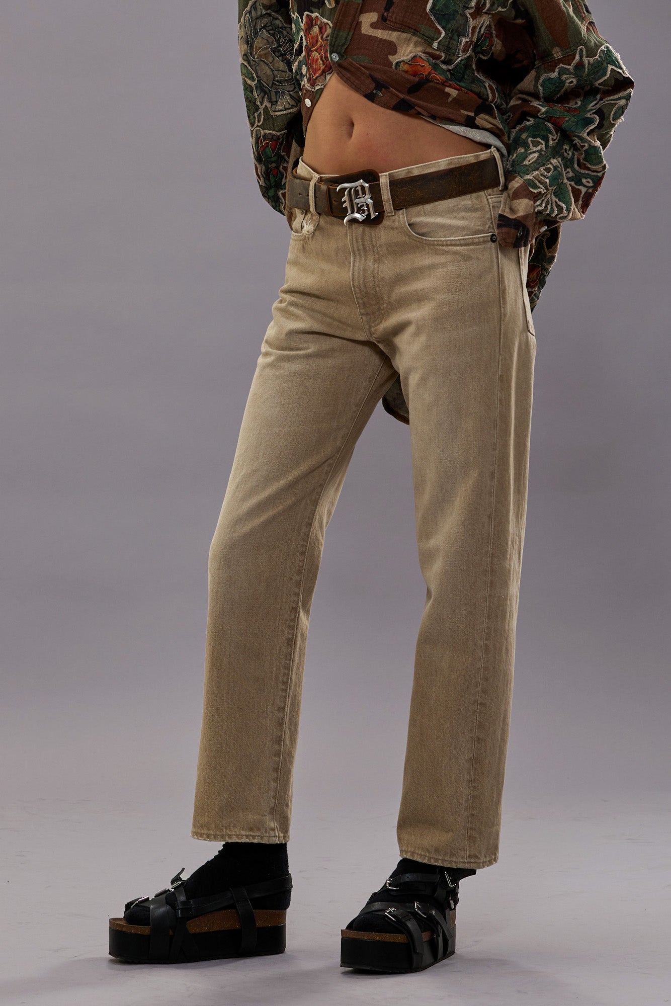 BOYFRIEND JEAN - HARLYN KHAKI | R13 discount