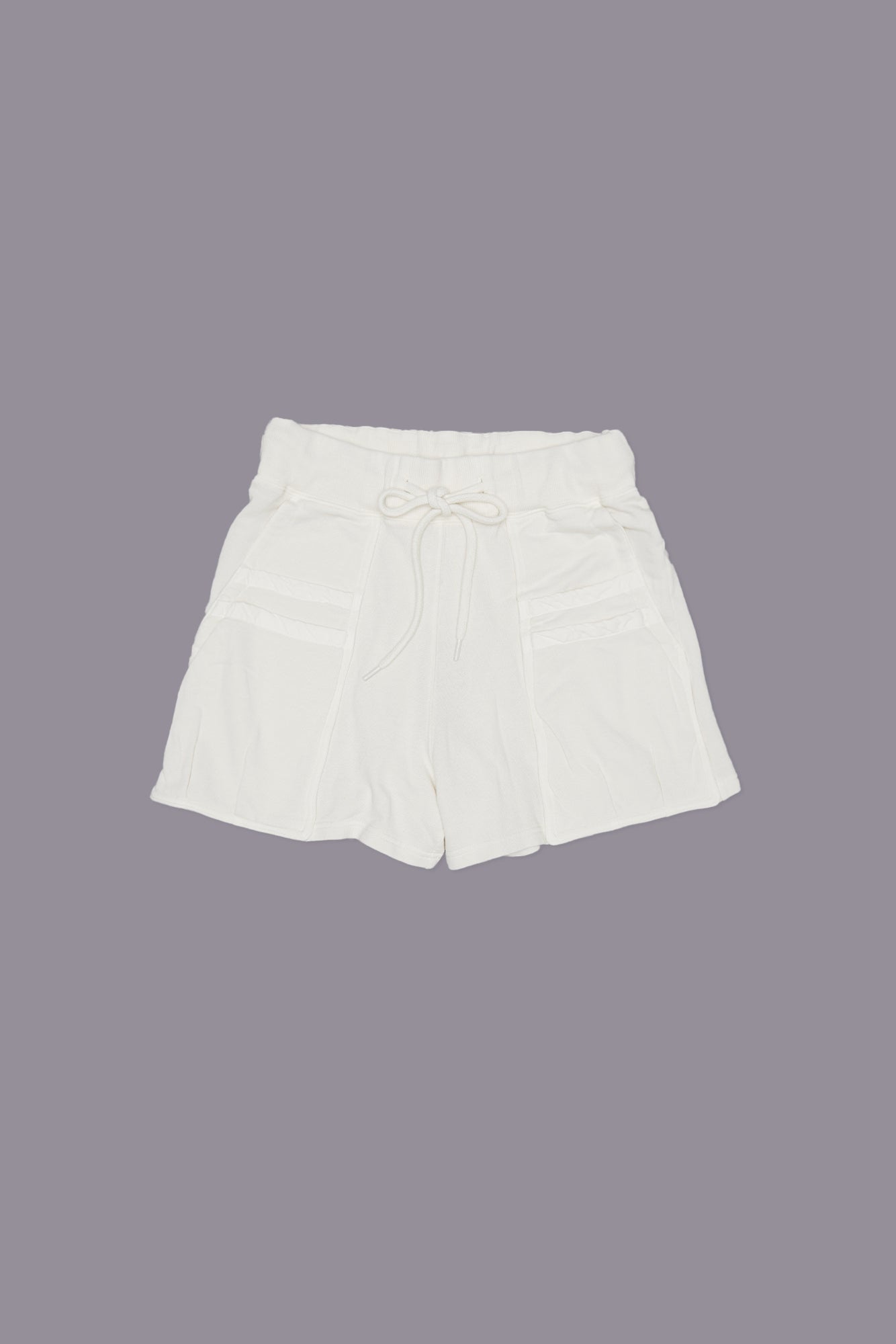LAYERED POCKET SWEATSHORT - ECRU | R13 US