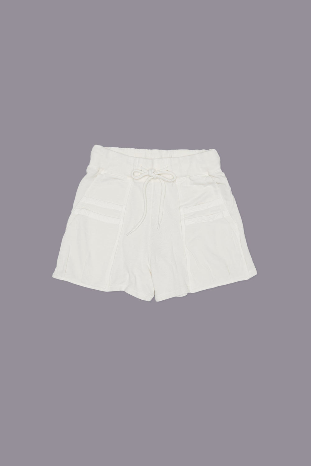 LAYERED POCKET SWEATSHORT - ECRU | R13 US