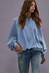 NEW YORK BALLOON CREWNECK - LIGHT BLUE | R13 for sale