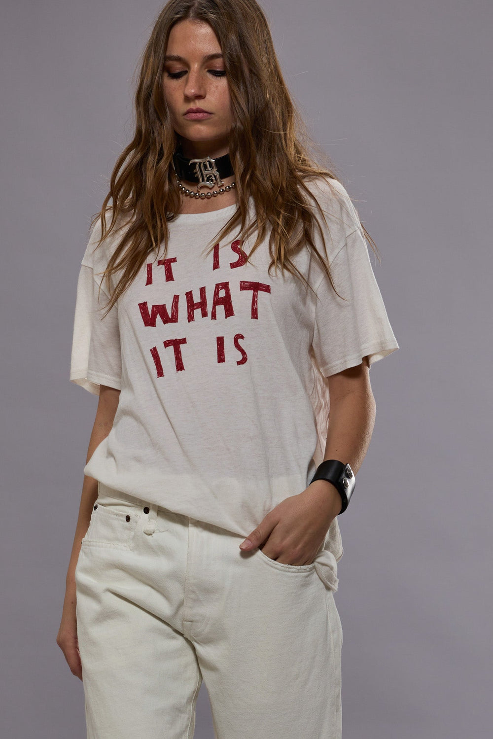 IT IS WHAT IT IS BOY T - ECRU | R13 discount