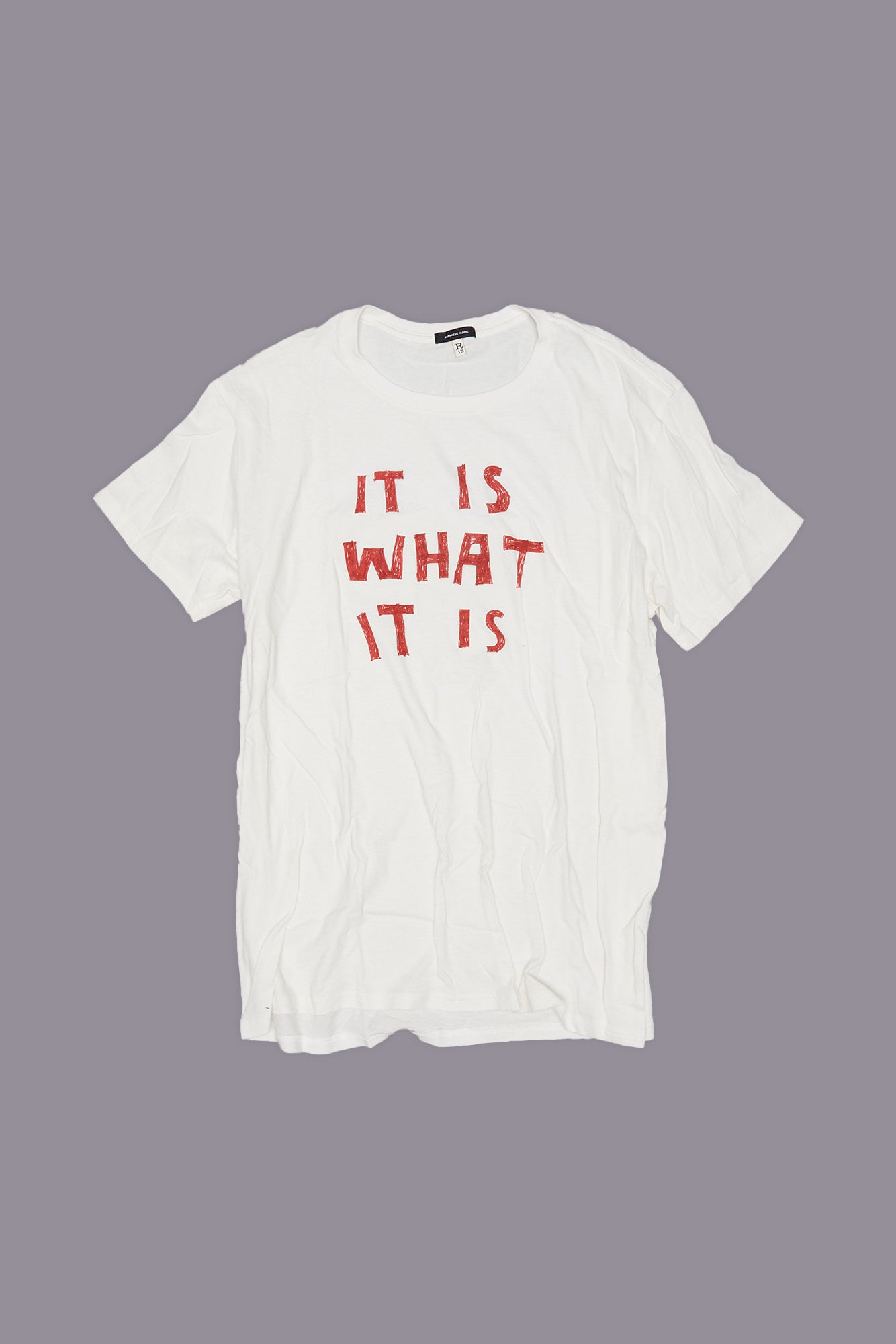 IT IS WHAT IT IS BOY T - ECRU | R13 discount