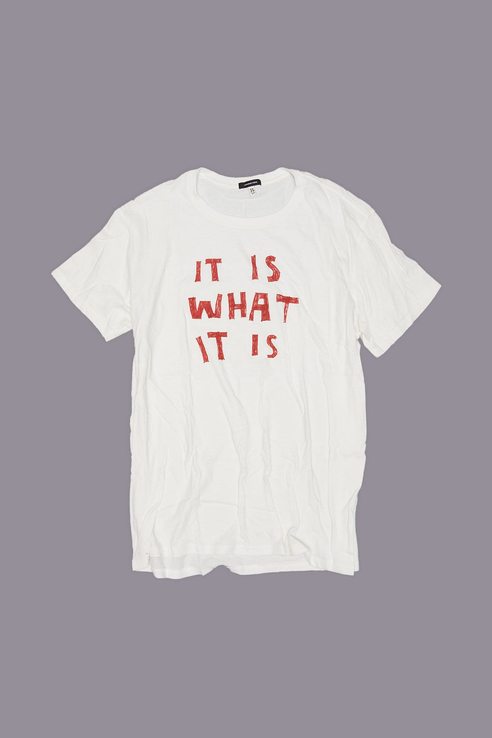 IT IS WHAT IT IS BOY T - ECRU | R13 discount