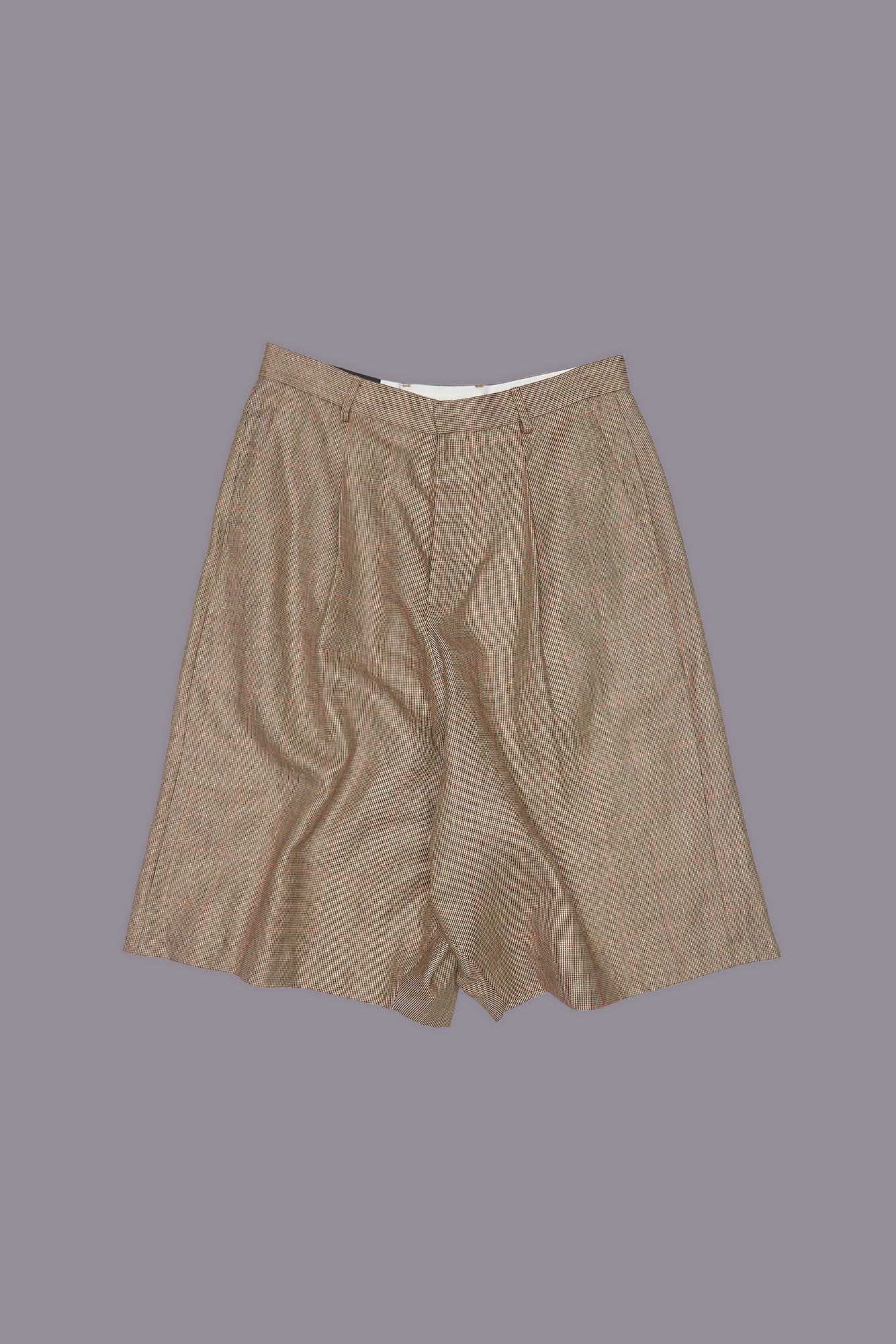 JUMBO TAILORED SHORT - BROWN WINDOWPANE PLAID | R13 discount