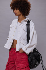 BOXY ARMY JACKET - WHITE | R13 outlet