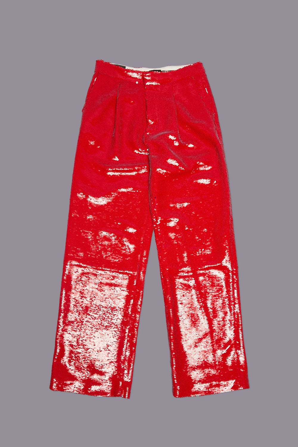 WIDE LEG TROUSER - RED SEQUIN | R13 sale