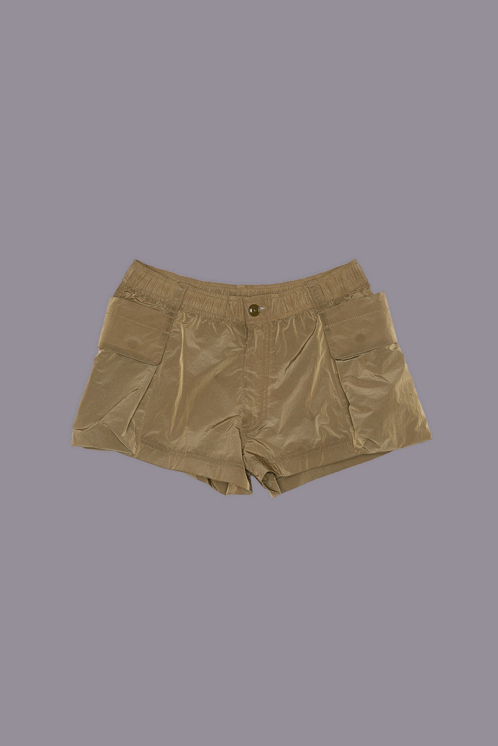 SHORTS WITH 2-WAY POCKETS - OLIVE | R13 for sale
