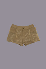 SHORTS WITH 2-WAY POCKETS - OLIVE | R13 for sale
