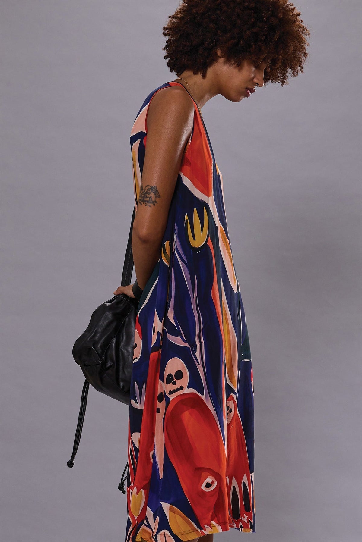 SLEEVELESS MIDI - MULTICOLOR PRINT | R13 sale