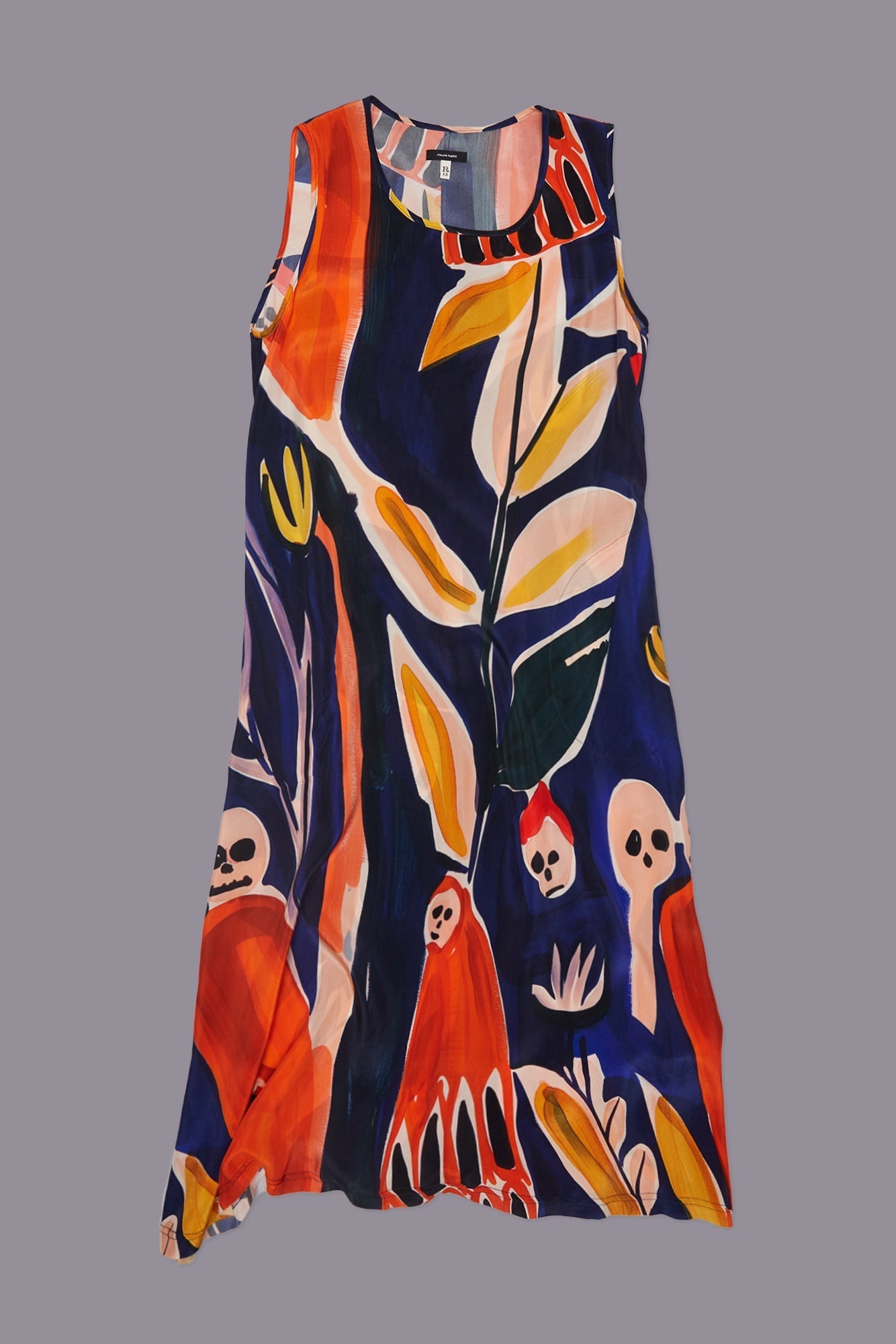SLEEVELESS MIDI - MULTICOLOR PRINT | R13 sale