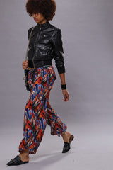 CROPPED WIDE LEG UTILITY PANT - MULTICOLOR PRINT | R13 for sale
