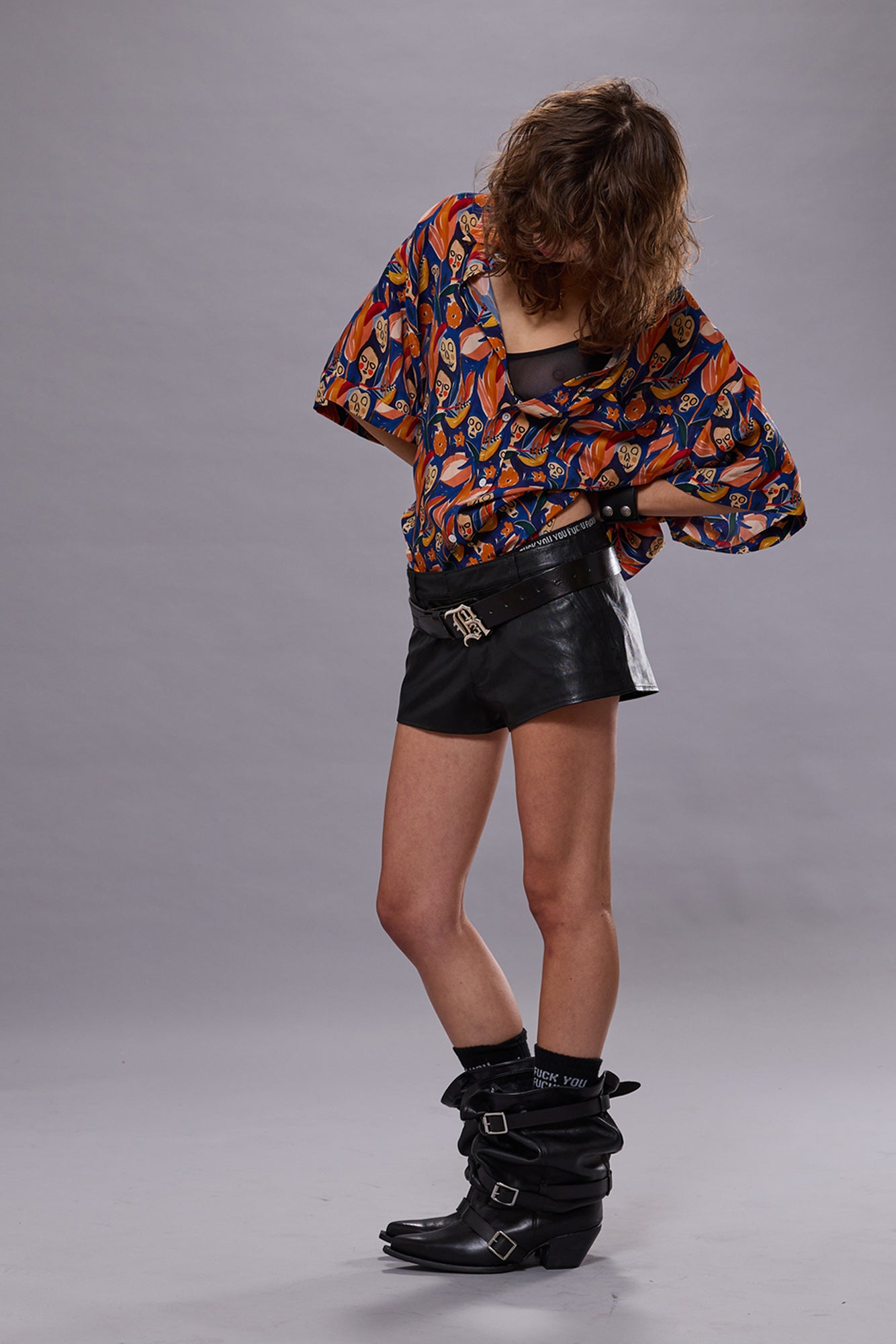 SHORT SLEEVE SHIRT - MULTICOLOR PRINT | R13 US