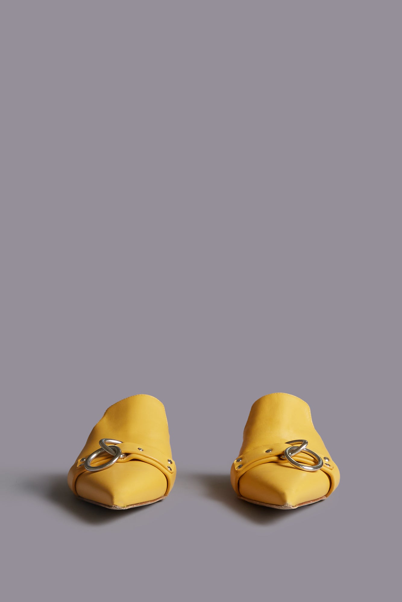 POINTED TOE SLIDE W/RING - YELLOW | R13 sale