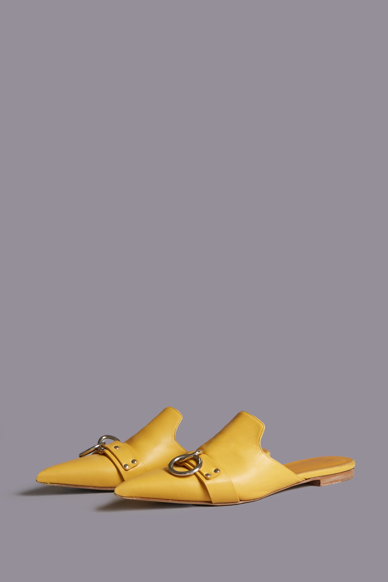 POINTED TOE SLIDE W/RING - YELLOW | R13 sale
