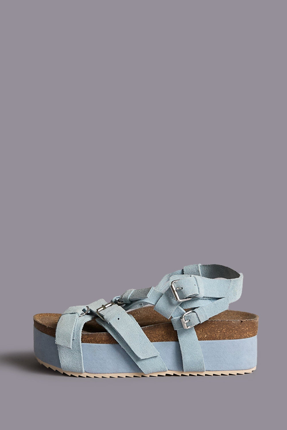 PLATFORM SANDAL - LIGHT BLUE | R13 outlet