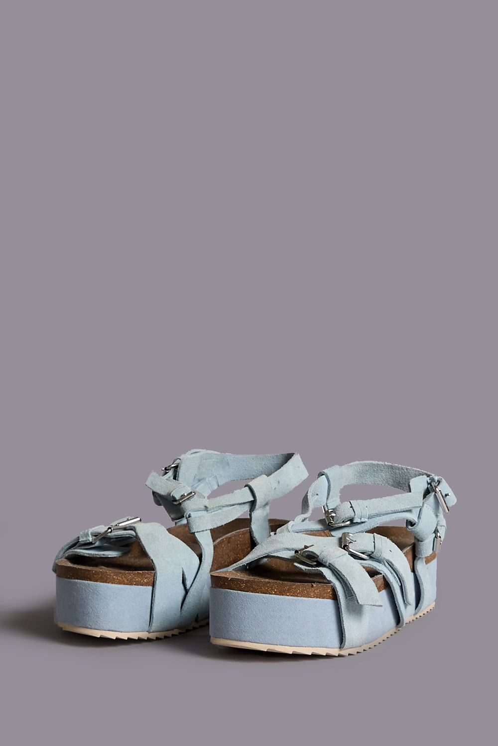 PLATFORM SANDAL - LIGHT BLUE | R13 outlet