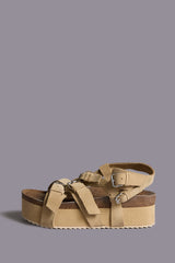 PLATFORM SANDAL - KHAKI | R13 US