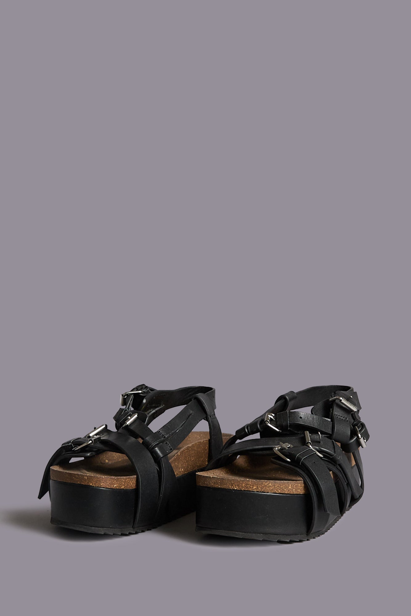 PLATFORM SANDAL - BLACK | R13 ONLINE