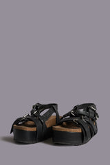 PLATFORM SANDAL - BLACK | R13 ONLINE