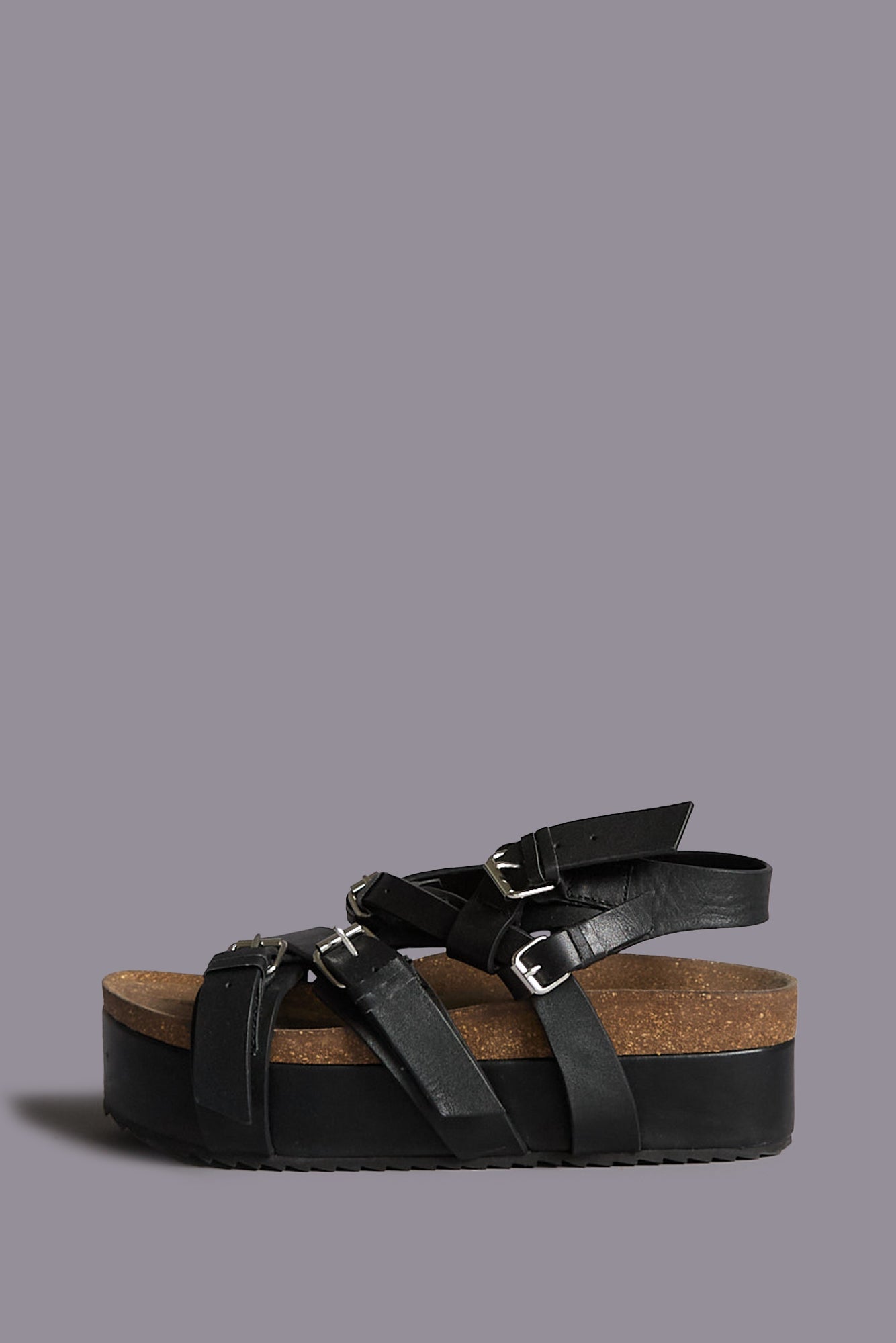 PLATFORM SANDAL - BLACK | R13 ONLINE