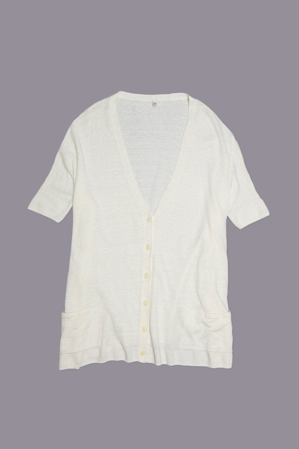 BOXY CARDIGAN DRESS - ECRU | R13 ONLINE