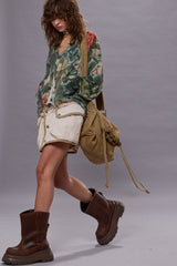 BOYFRIEND CARDIGAN - CAMO ROSE | R13 near me
