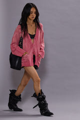 BOYFRIEND CARDIGAN - PINK | R13 discount