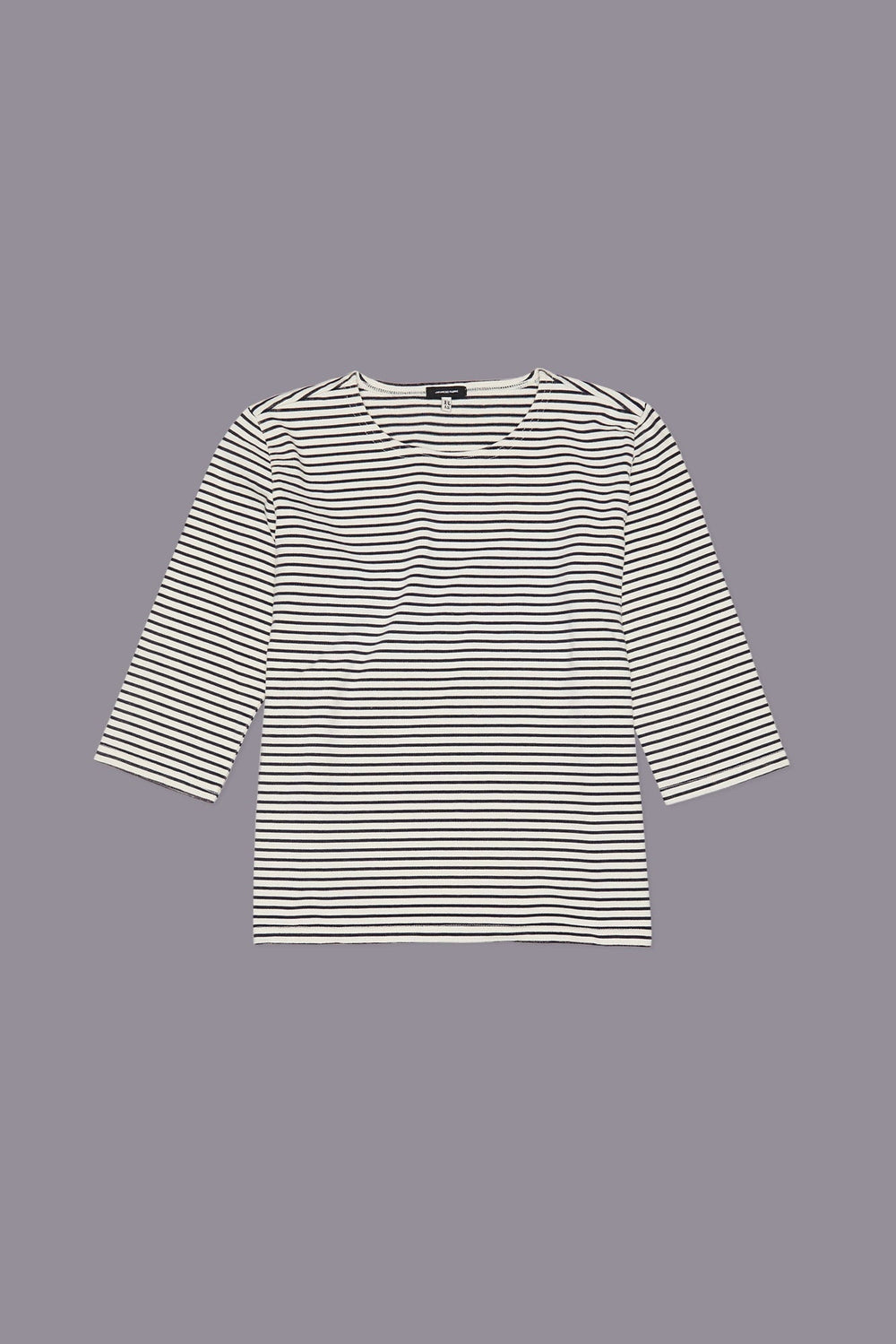 ELBOW SLEEVE STRIPE TEE - NAVY/ECRU NARROW STRIPE | R13 outlet