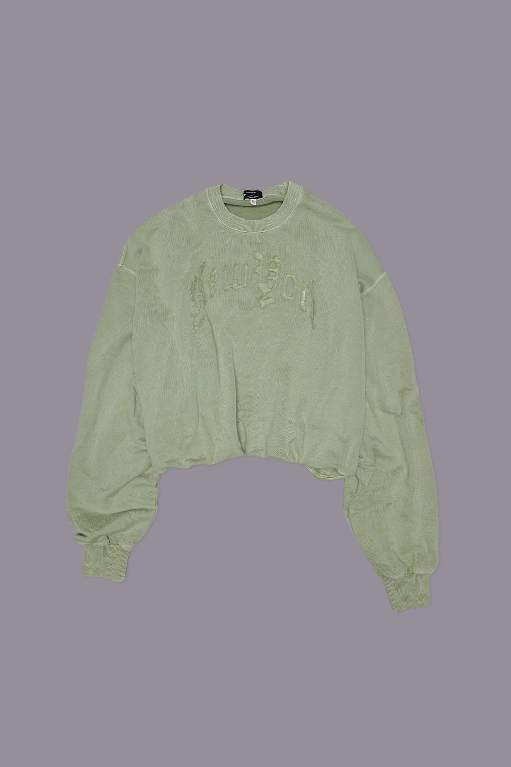 NEW YORK BALLOON CREWNECK - LIGHT OLIVE | R13 discount