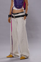 DAMON PLEATED WIDE LEG JEAN - WHITE SLUBBY TWILL | R13 ONLINE